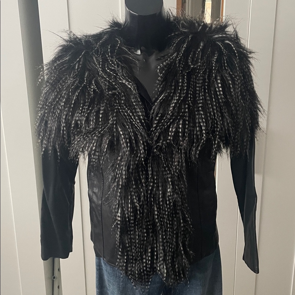 Earth Spirit Black Feathered Coat